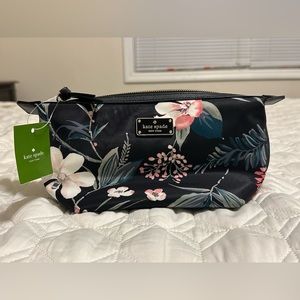 Kate Spade NWT botanical cosmetic bag